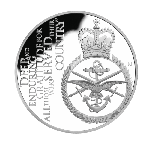 реверс монеты "Вооружённые силы" Великобритания, 2011