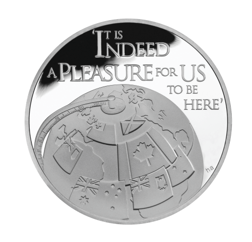 Серебряная монета "Королевские визиты"