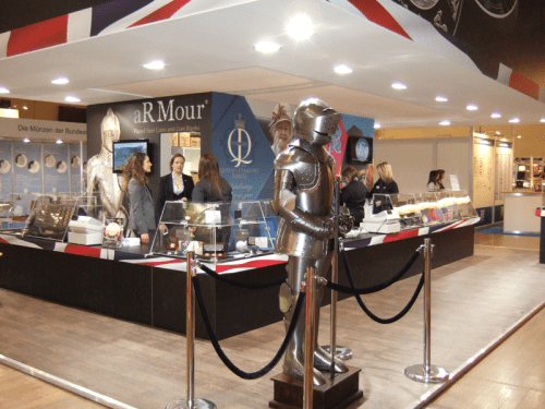 Выставочный стенд Королевского Монетного двора Великобритании