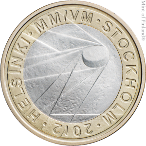 Монета Чемпионата мира по хоккею на льду 2012 г.