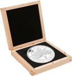 Килограммовая серебряная монета Канады в футляре 2012 год Канада