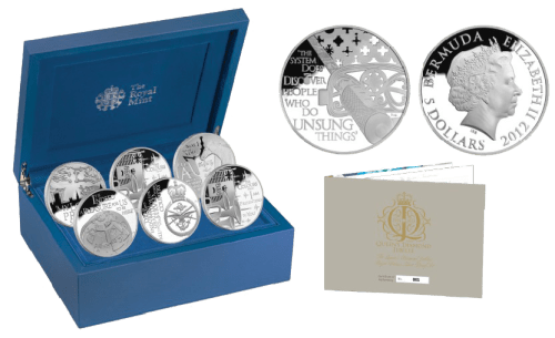 Набор серебряных монет "Королевские обязанности", Великобритания 2012