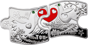 Монета для влюблённых "Ты и я"