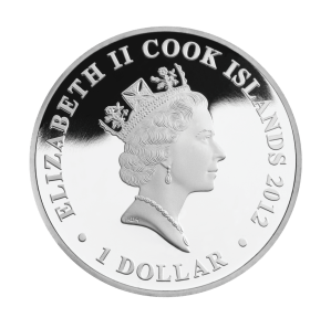 Аверс монеты "Королевские скачки в Аскоте" 2012 год серия "Бриллиантовый юбилей Королевы"