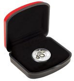 Серебряная монета "Год Змеи" в футляре