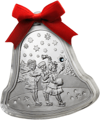 Серебряная монета "Рождественский колокольчик"