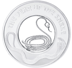 Филигрань. Монета "Год Змеи" Монетный двор Финляндии