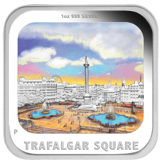 Монета "Трафальгарская площадь" 2013 квадратная