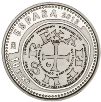 Серебряная монета Сокровища нумизматики 2012