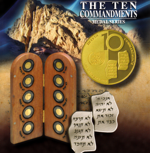 10-Commandments набор золотых медалей