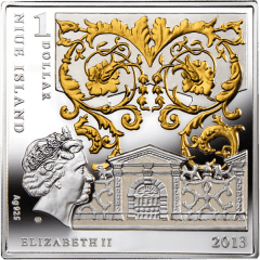 Монета серебро 2013 Мадонна под елями 1 доллар 2013 аверс