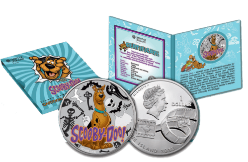 Scooby-Doo серебряная монета Скуби-Ду