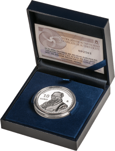 10-Euro-silver-coin-Vicente-Lopez---case
