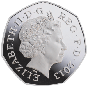 2013-UK-50p-100th-Anniversary-of-the-birth-of-Christopher-Ironside-Silver-Proof-Coin-Obverse