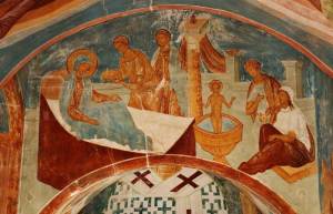 Muzey Fresok Dionisia Rozhdestvo i kreschenie svyatitela Nikolaya