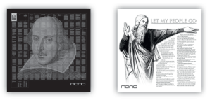 NANO чипы на серебряных монетах Ромео и Джульетта 2014 и Моисей Let My People Go! 2015