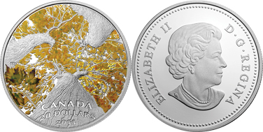 монета Канады, серебряная монета