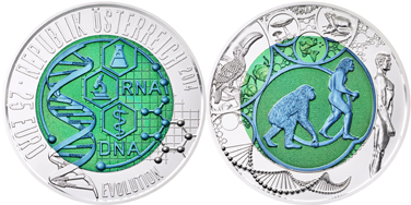 биметаллическая монета, монета из ниобия и серебра