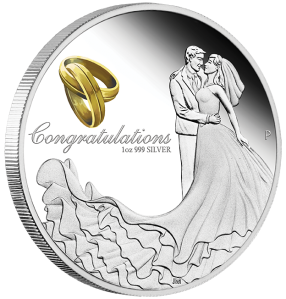 2016-Wedding-Silver-1oz-Proof-Coin 1 dollar Perth Mint Reverse