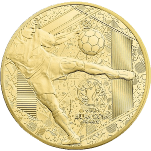 Золотая монета ЕВРО 2016 500 евро Монетный двор Франции
